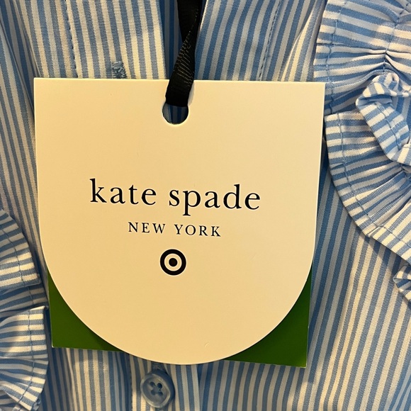 Kate Spade Blue Ruffle Dress - Picture 2 of 4